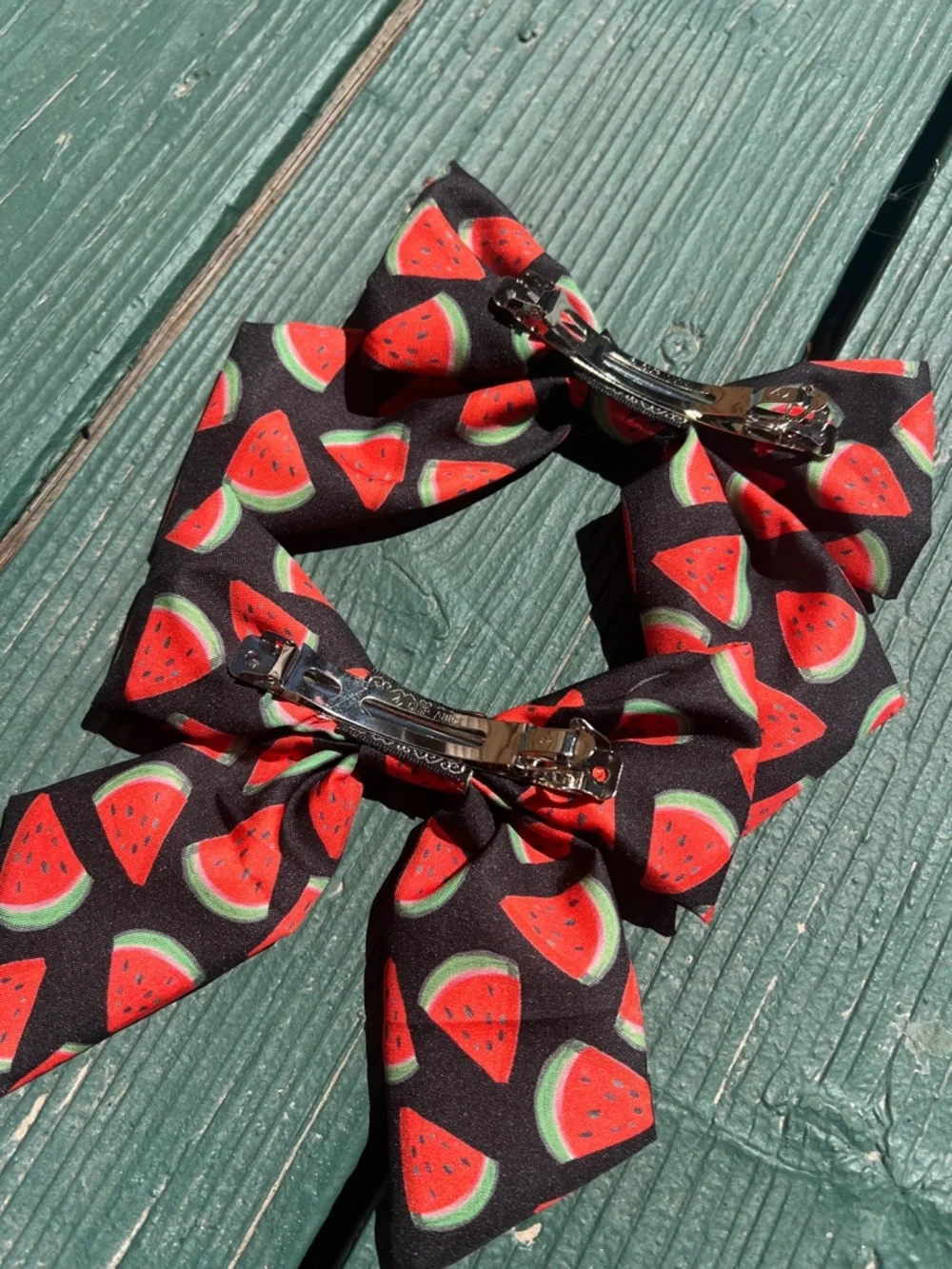 🍉Watermelon Bow Barrett clip🍉